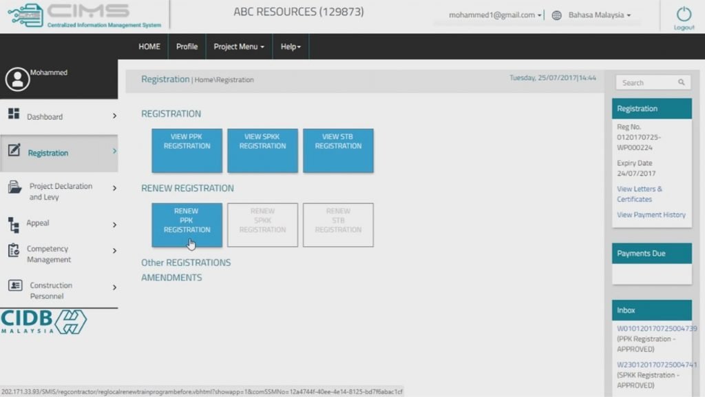 Cidb License Renewal Process Cad Training Centre