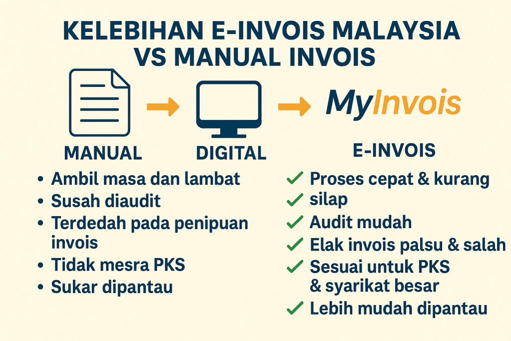 Kelebihan E Invoice vs Manual Invoice