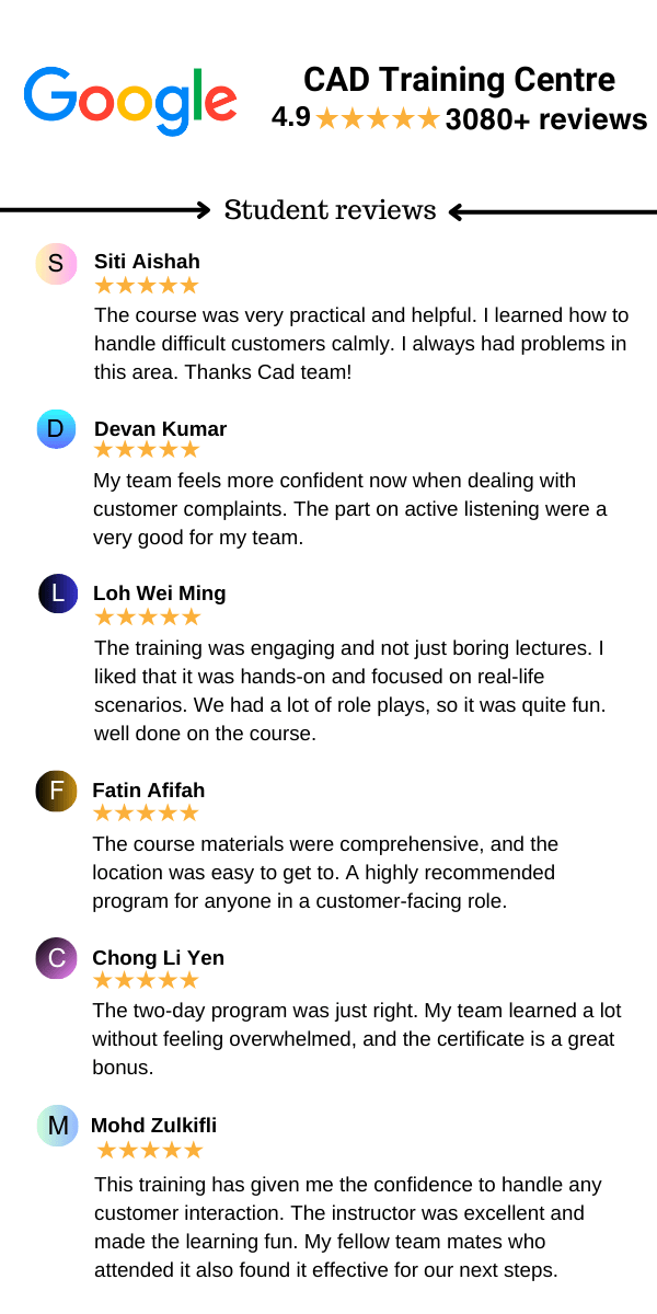 Google Review for Customer Service Training / Customer Service Course